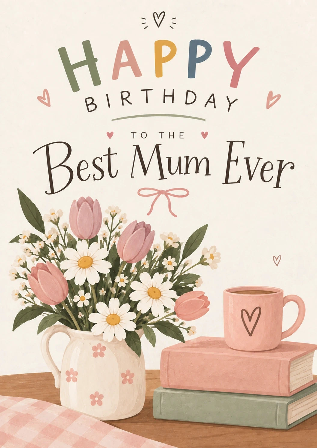 Birthdays - Personalised Card — with punch holes