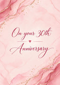 Load image into Gallery viewer, Anniversary - Personalised Card — with punch holes
