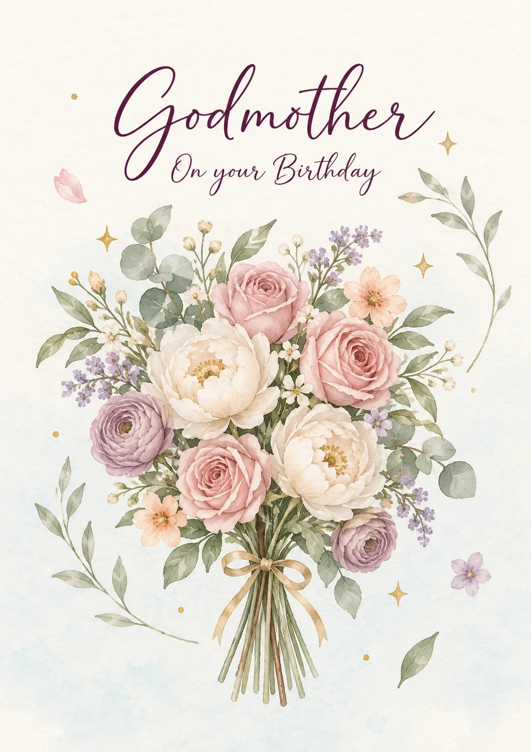 Birthdays - Personalised Card — with punch holes