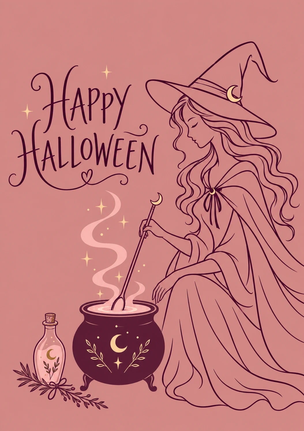 Halloween - Personalised Card — with punch holes
