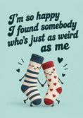 Load image into Gallery viewer, Valentine's day - Personalised Card — with punch holes
