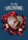 Load image into Gallery viewer, Valentine's day - Personalised Card — with punch holes
