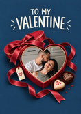 Load image into Gallery viewer, Red Heart Box Chocolate Photo Upload Valentine's Day Card for Wife
