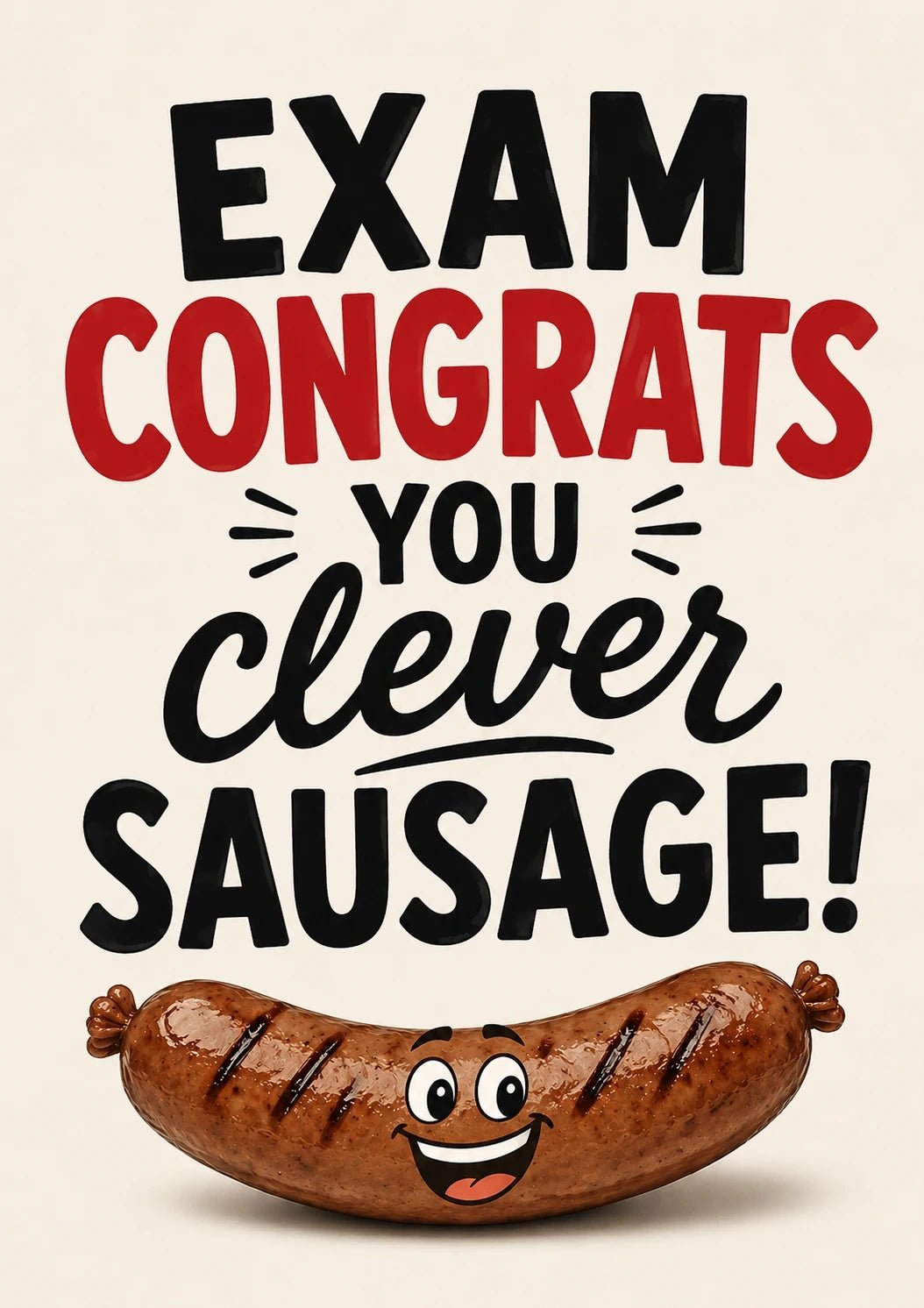 Gcses - Personalised Card — with punch holes