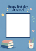 Load image into Gallery viewer, Happy First Day at School Photo Upload Back to School Card for Him
