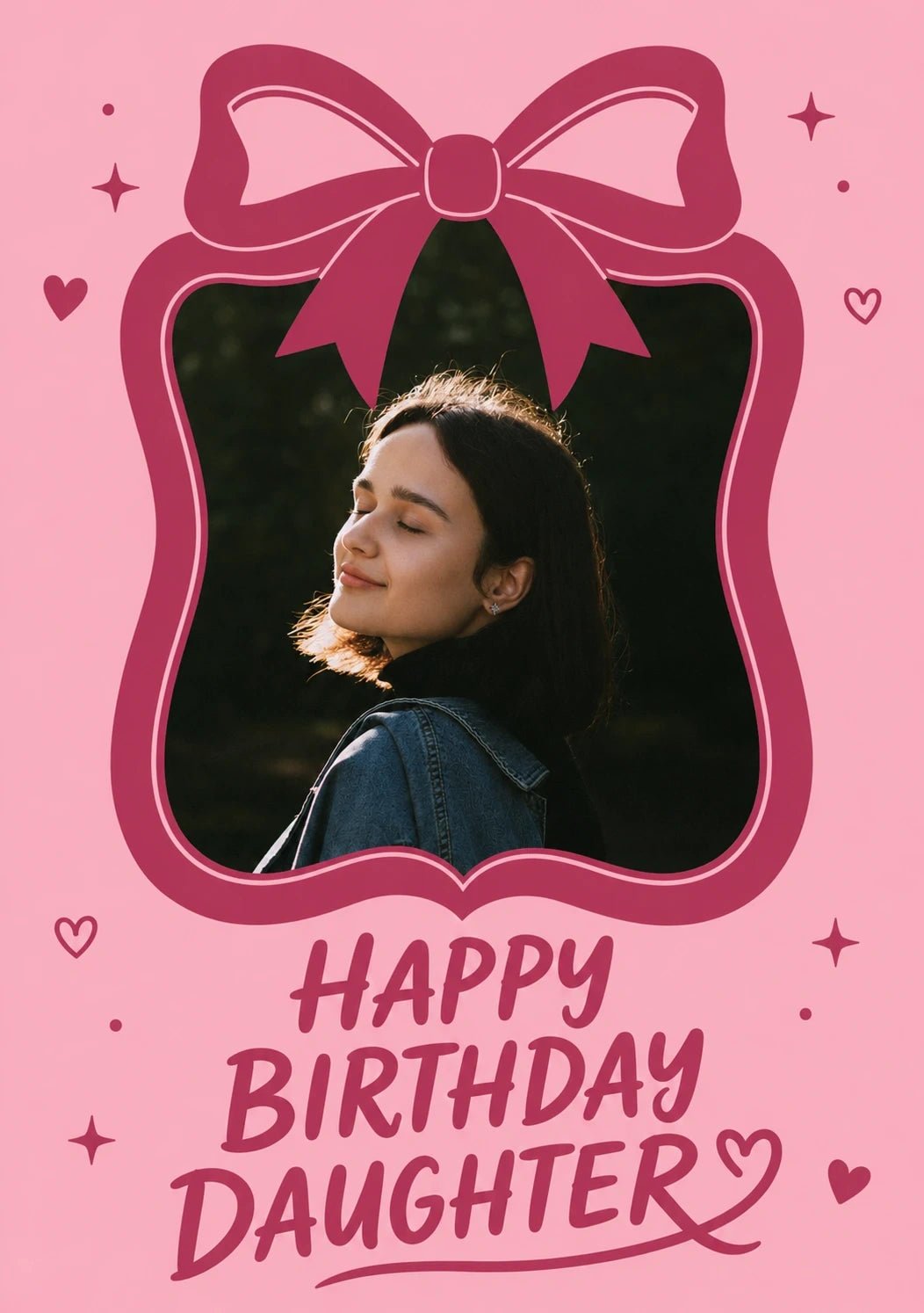 Birthdays - Personalised Card — with punch holes