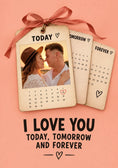 Load image into Gallery viewer, Valentine's day - Personalised Card — with punch holes
