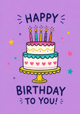 Load image into Gallery viewer, Birthdays - Personalised Card — with punch holes
