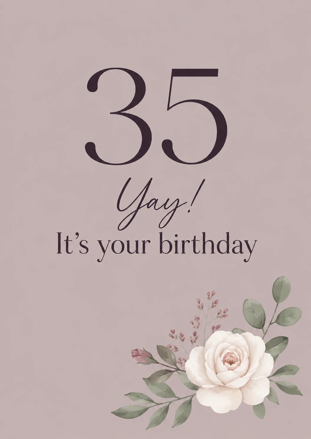 Birthdays - Personalised Card — with punch holes
