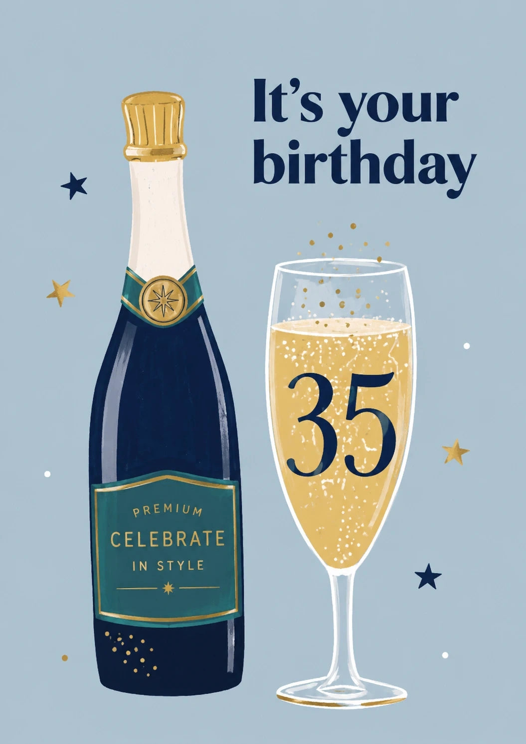 Birthdays - Personalised Card — with punch holes