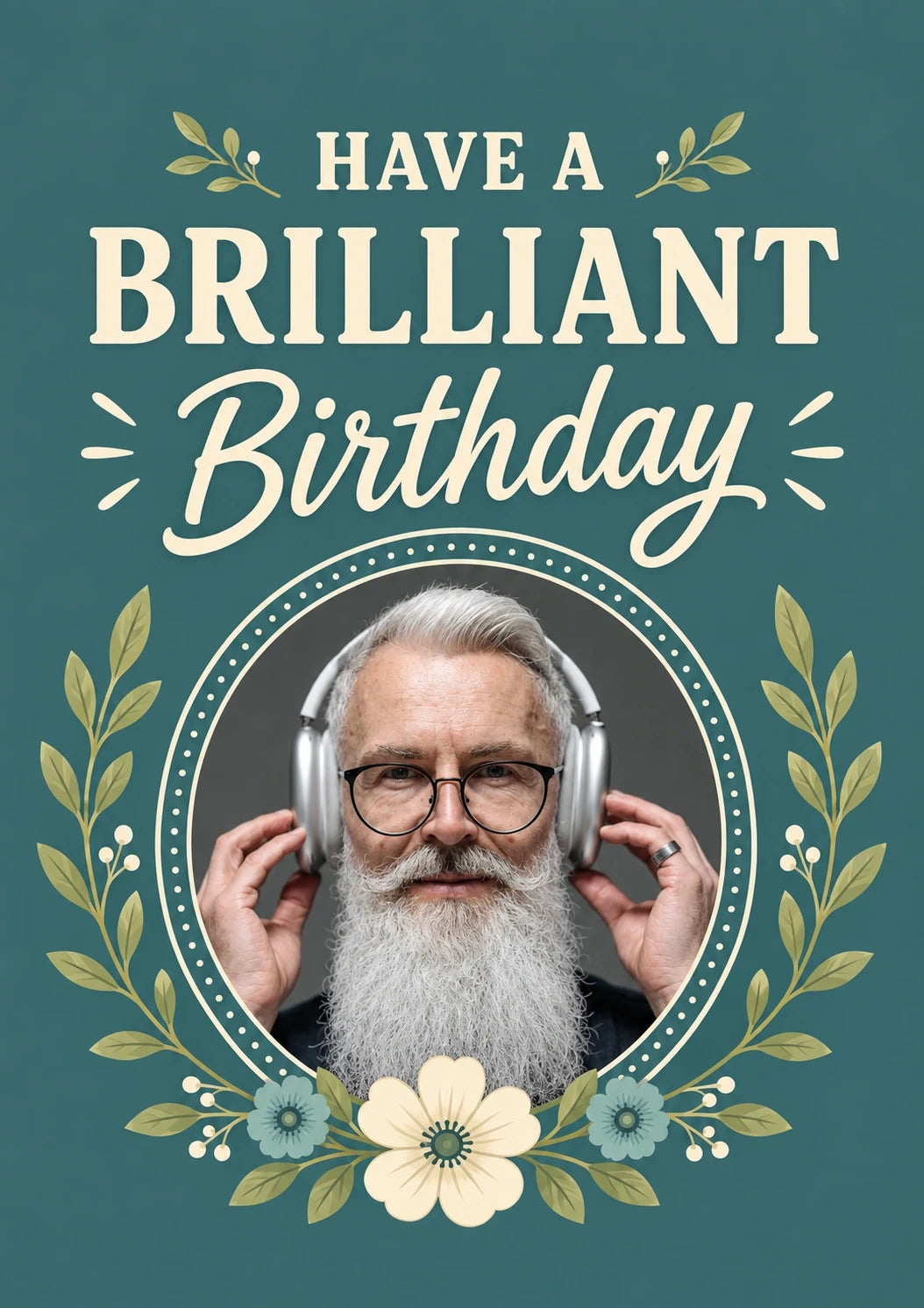 Birthdays - Personalised Card — with punch holes