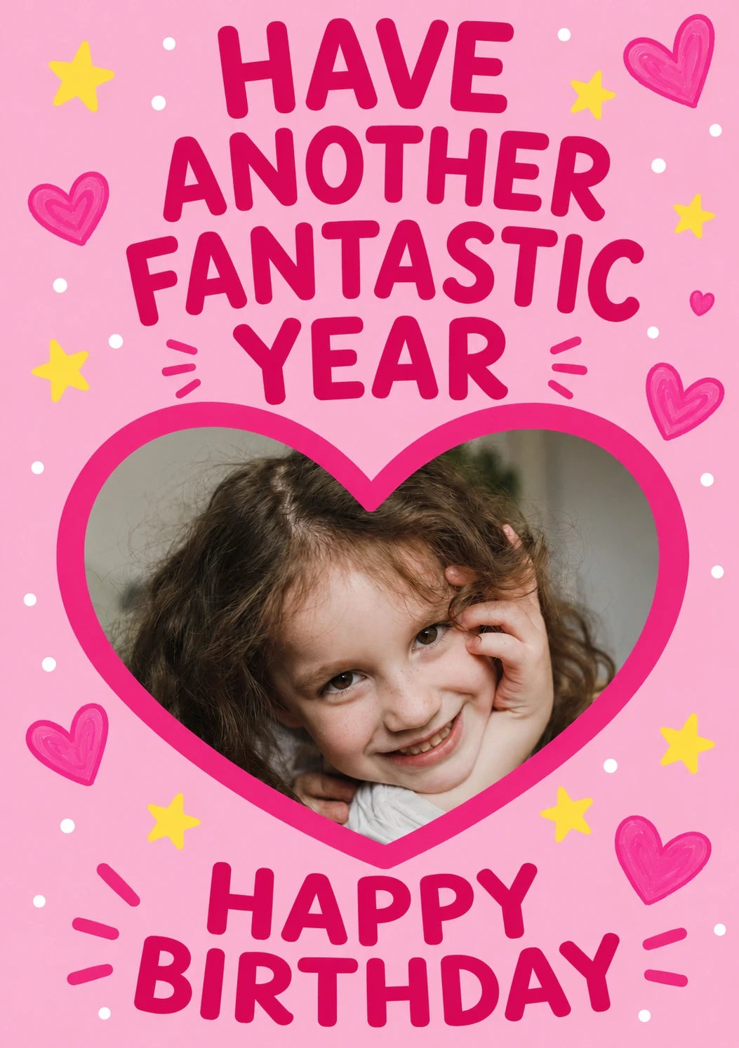 Birthdays - Personalised Card — with punch holes