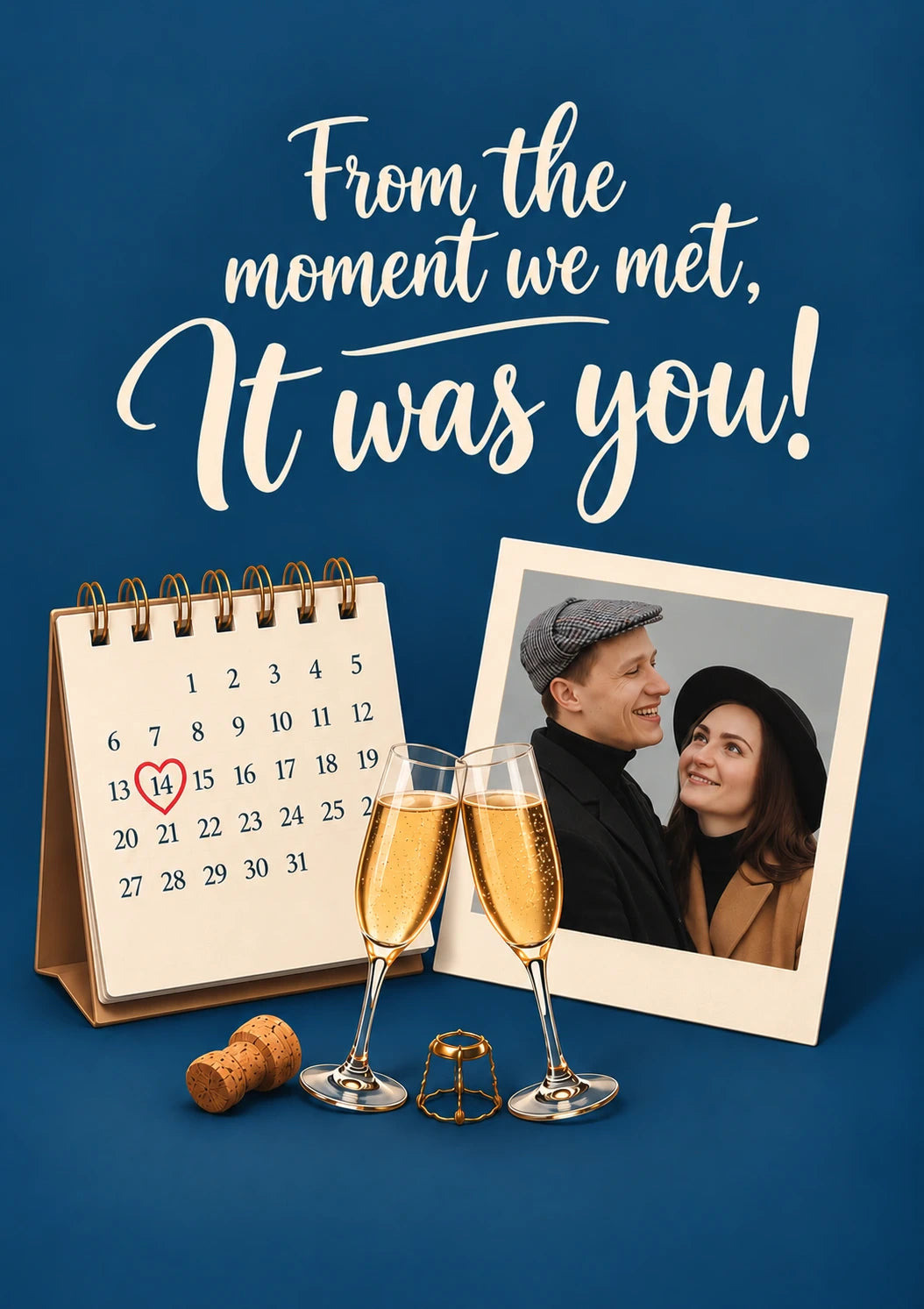 From the Moment We Met Photo Upload Valentine's Day Card for Husband