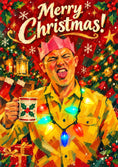Load image into Gallery viewer, Christmas - Personalised Card — with punch holes
