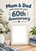 Load image into Gallery viewer, Mum and Dad 60th Anniversary Photo Upload Card
