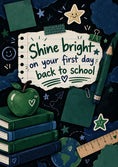 Load image into Gallery viewer, Shine Bright Star Sticker Back to School Card
