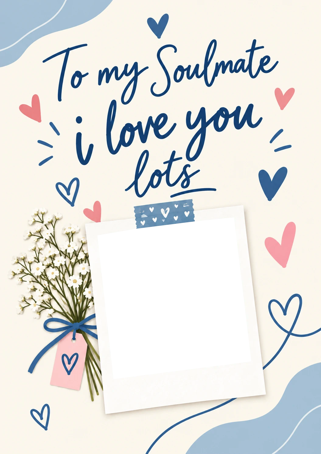 To My Soulmate I Love You Lots Photo Upload Anniversary Card for Her