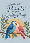 Load image into Gallery viewer, Lovebirds on Branch Parents Wedding Day Card
