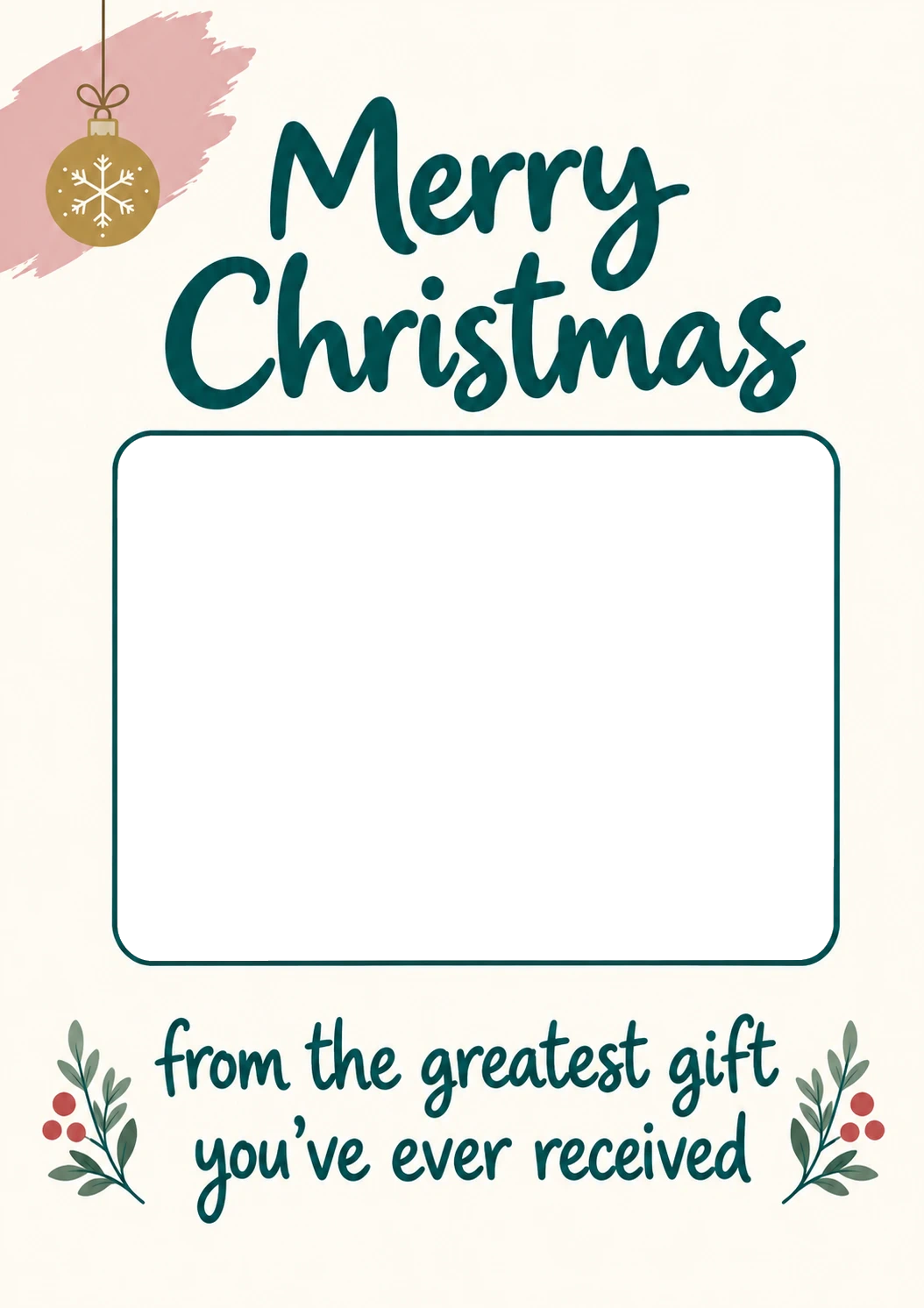 Funny Greatest Gift You've Ever Received Photo Upload Christmas Card for Parents