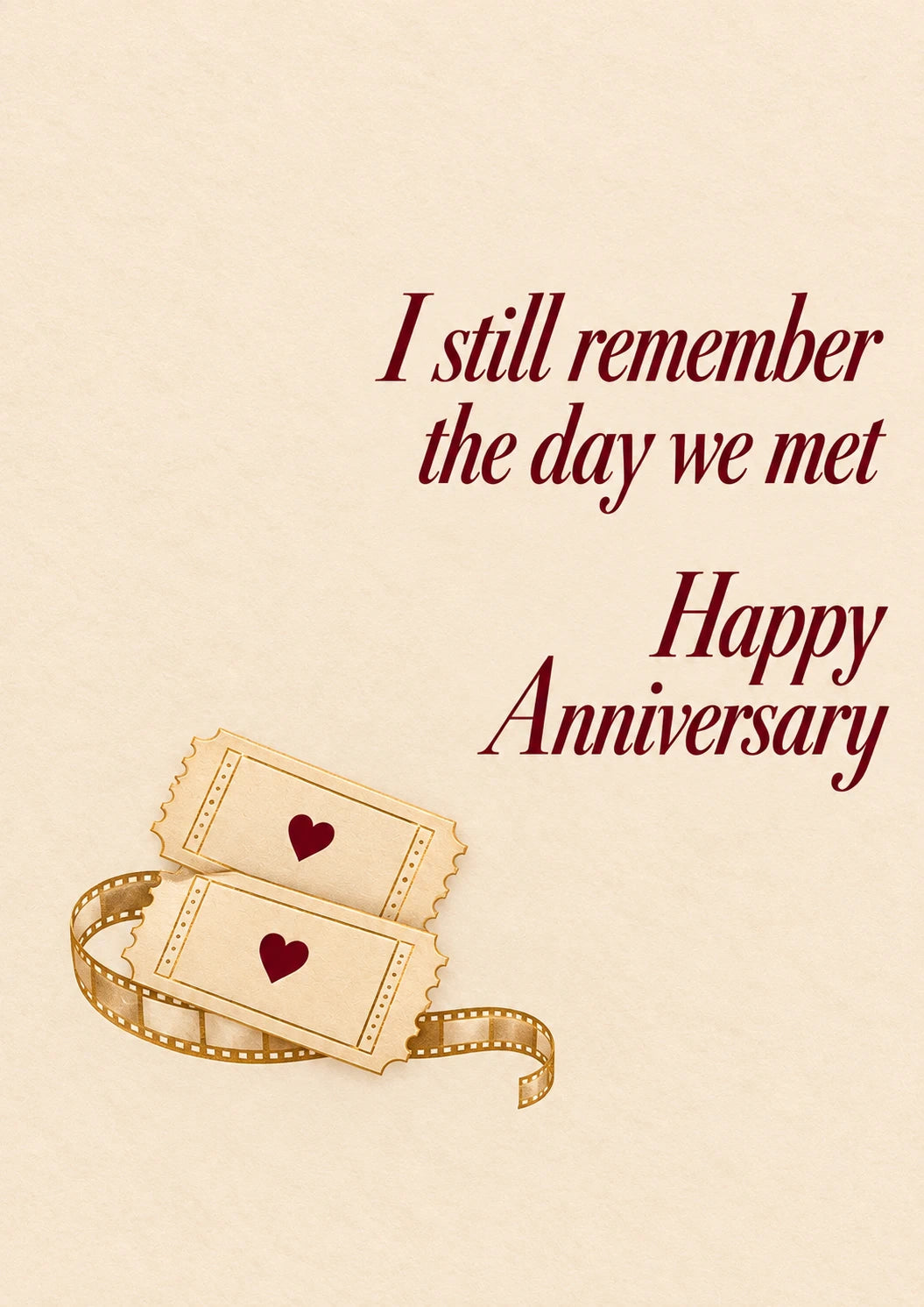 I Still Remember the Day We Met Verse Husband Anniversary Card for Husband