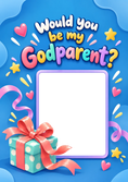 Load image into Gallery viewer, Funny Would You Be My Godparent Photo Upload New Baby Card for Brother
