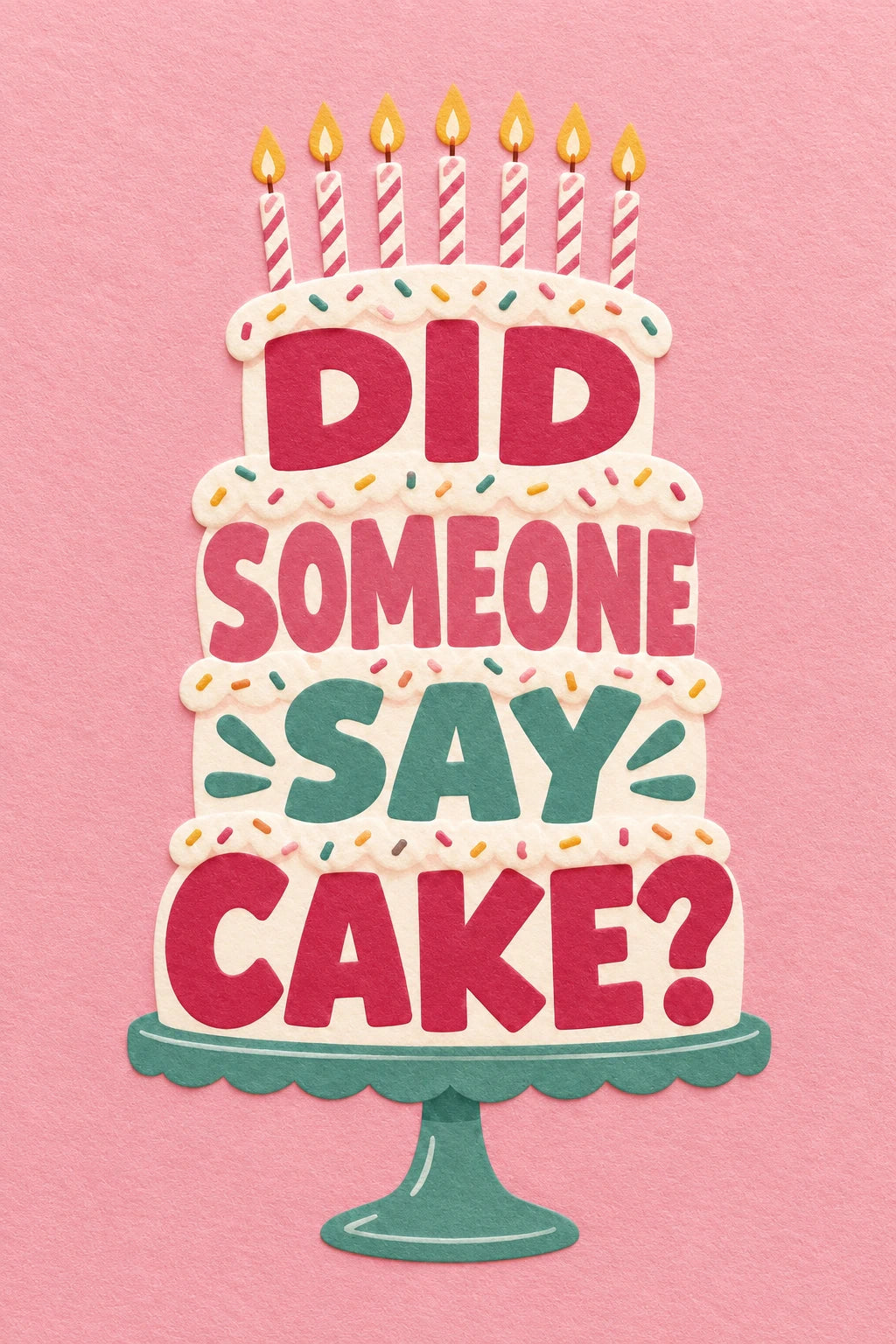 Funny Did Someone Say Cake 19th Birthday Card