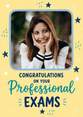 Load image into Gallery viewer, Stars Congratulations on Your Exams Photo Upload Congratulations Card
