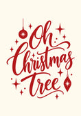 Load image into Gallery viewer, Oh Christmas Tree Script Illustration Christmas Card for Auntie
