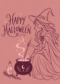 Load image into Gallery viewer, Witch Cauldron Potion Halloween Card for Her
