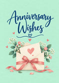 Load image into Gallery viewer, Floral Envelope Heart Anniversary Card for Brother and Partner
