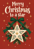 Load image into Gallery viewer, Merry Christmas to a Star Daughter Christmas Card for Her
