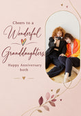 Load image into Gallery viewer, Wonderful Granddaughters LGBTQ+ Photo Upload Anniversary Card
