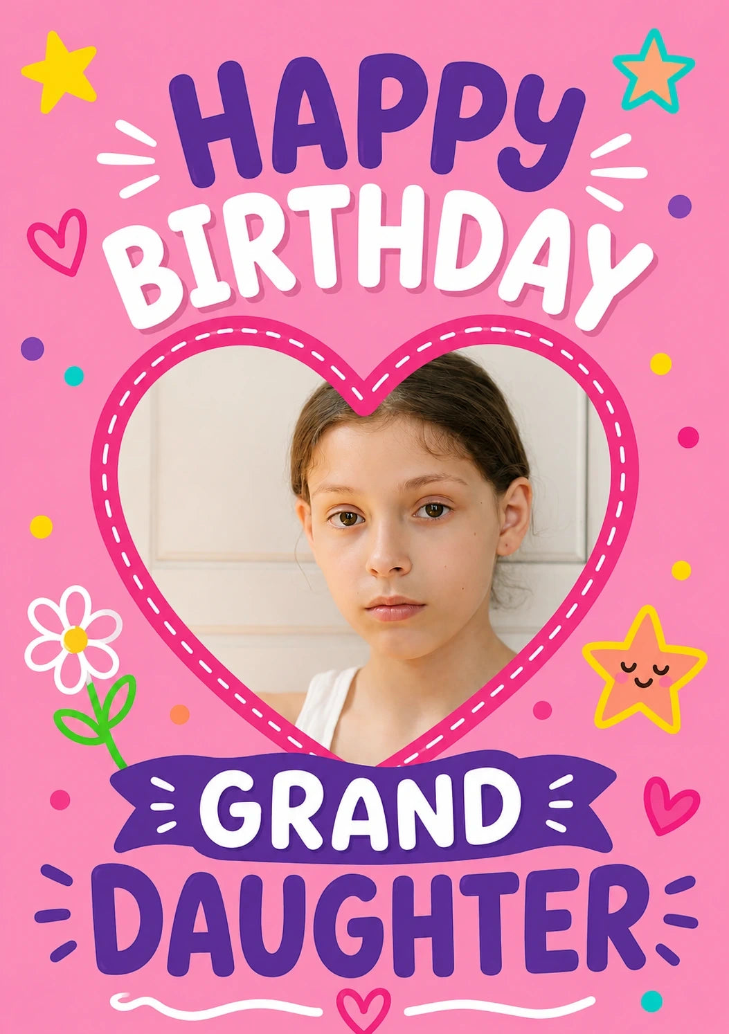 Birthdays - Personalised Card — with punch holes