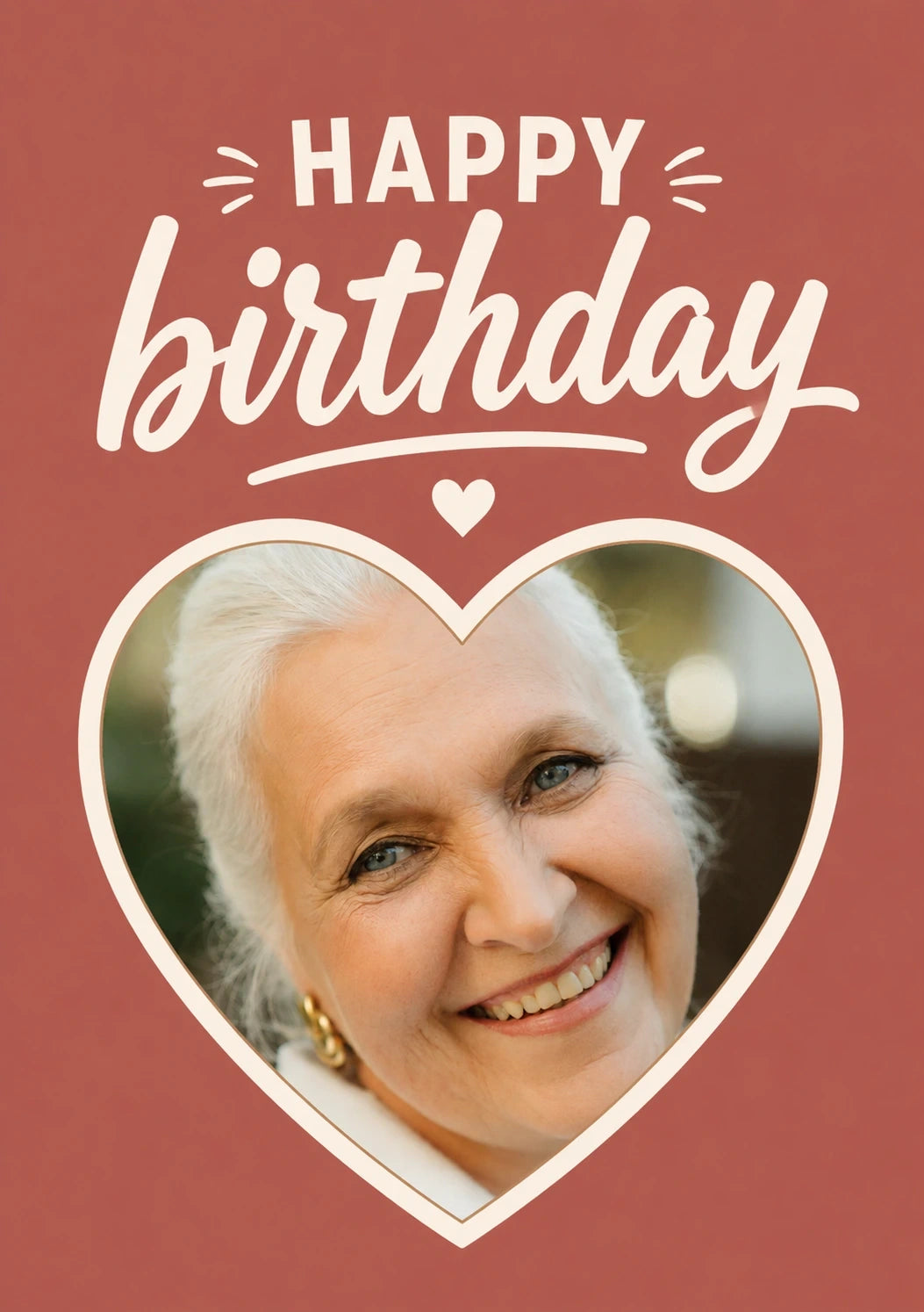 Birthdays - Personalised Card — with punch holes