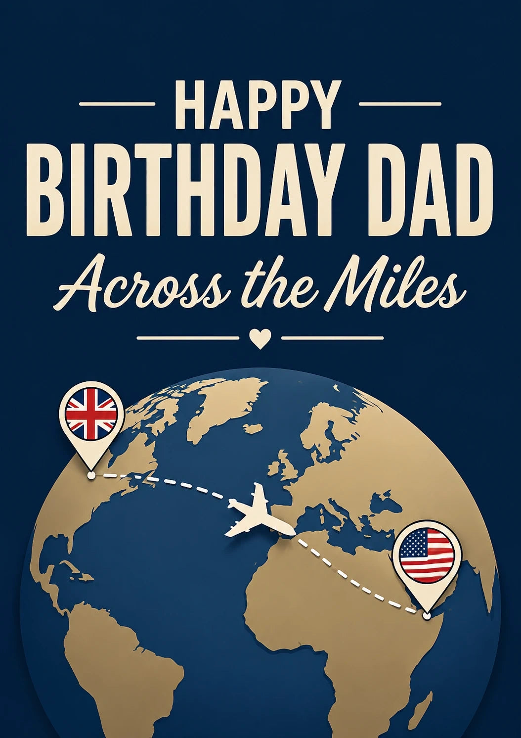 Birthdays - Personalised Card — with punch holes