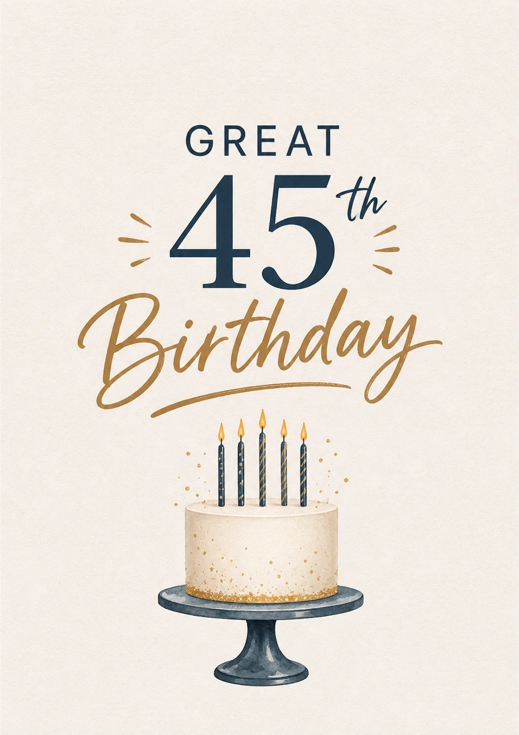Birthdays - Personalised Card — with punch holes