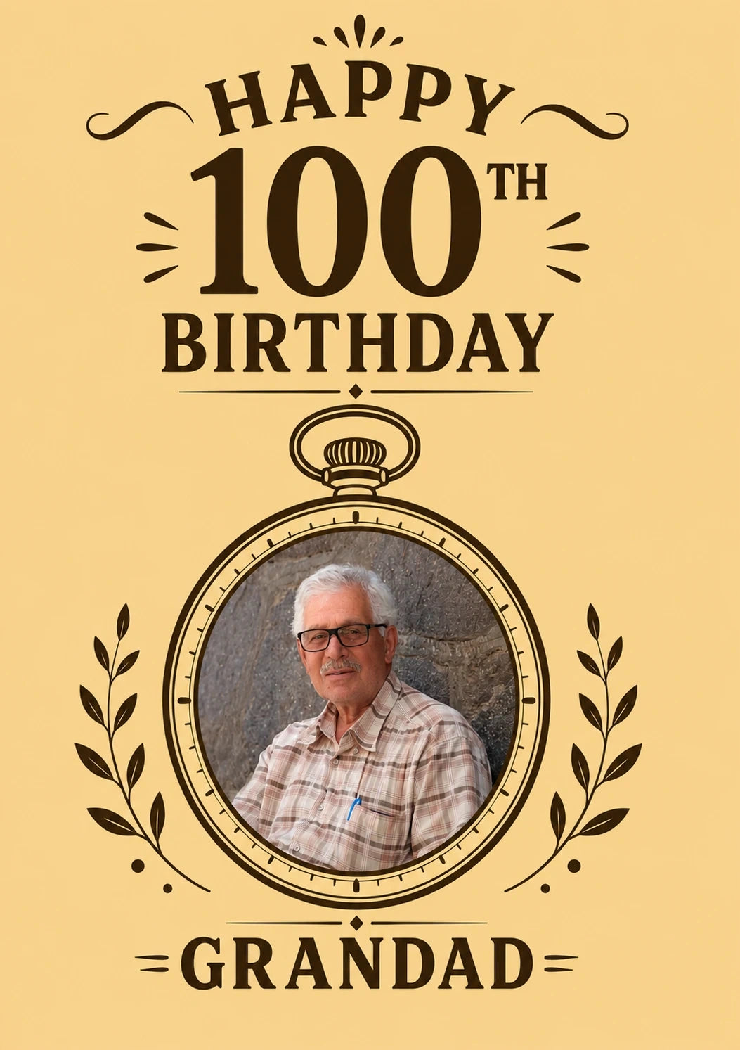 Birthdays - Personalised Card — with punch holes