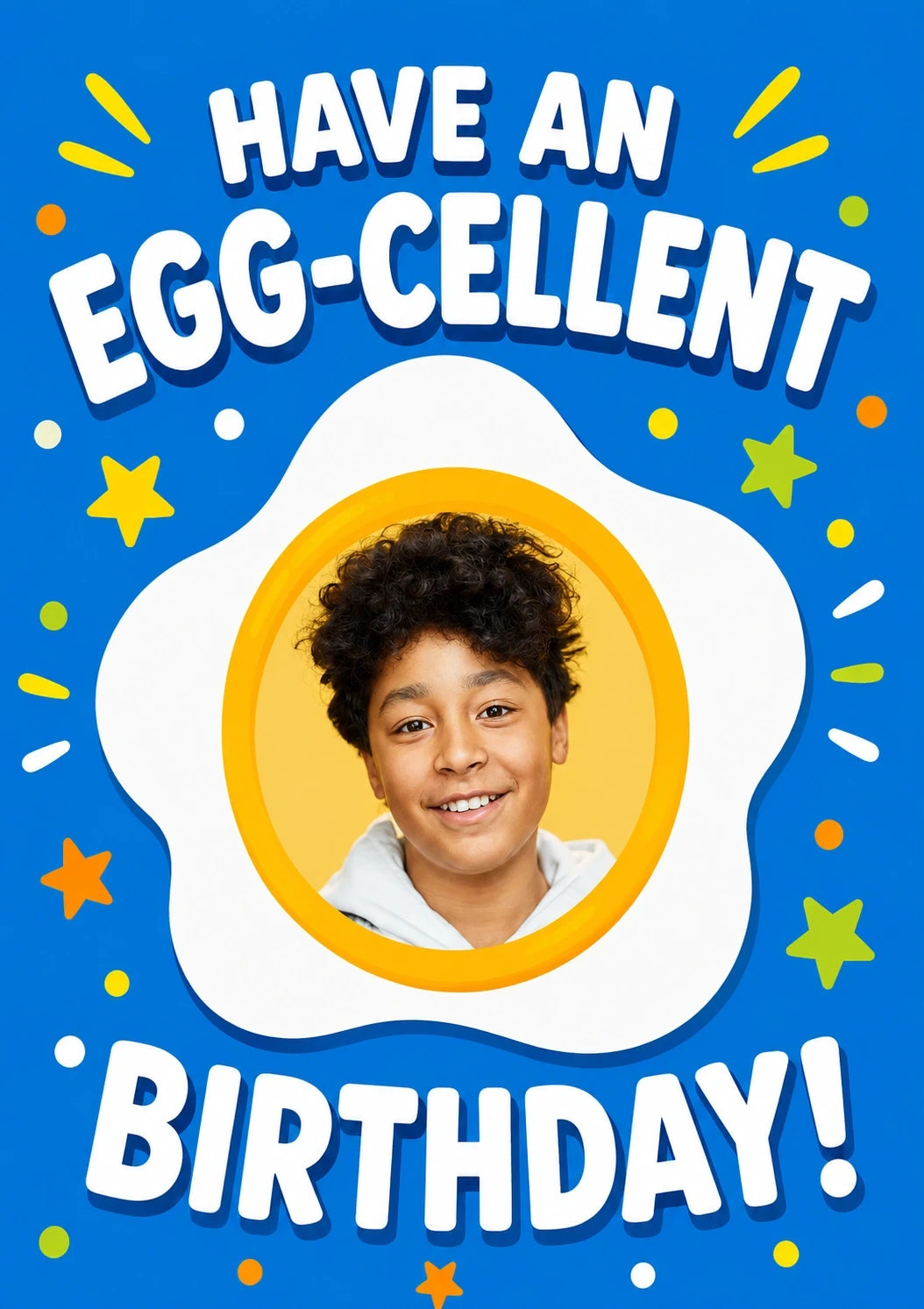 Birthdays - Personalised Card — with punch holes