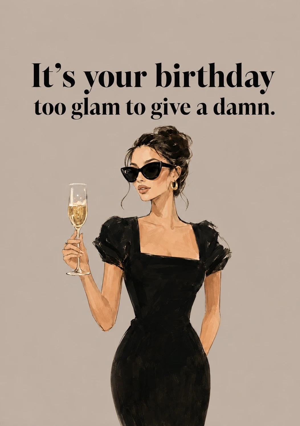 Birthdays - Personalised Card — with punch holes