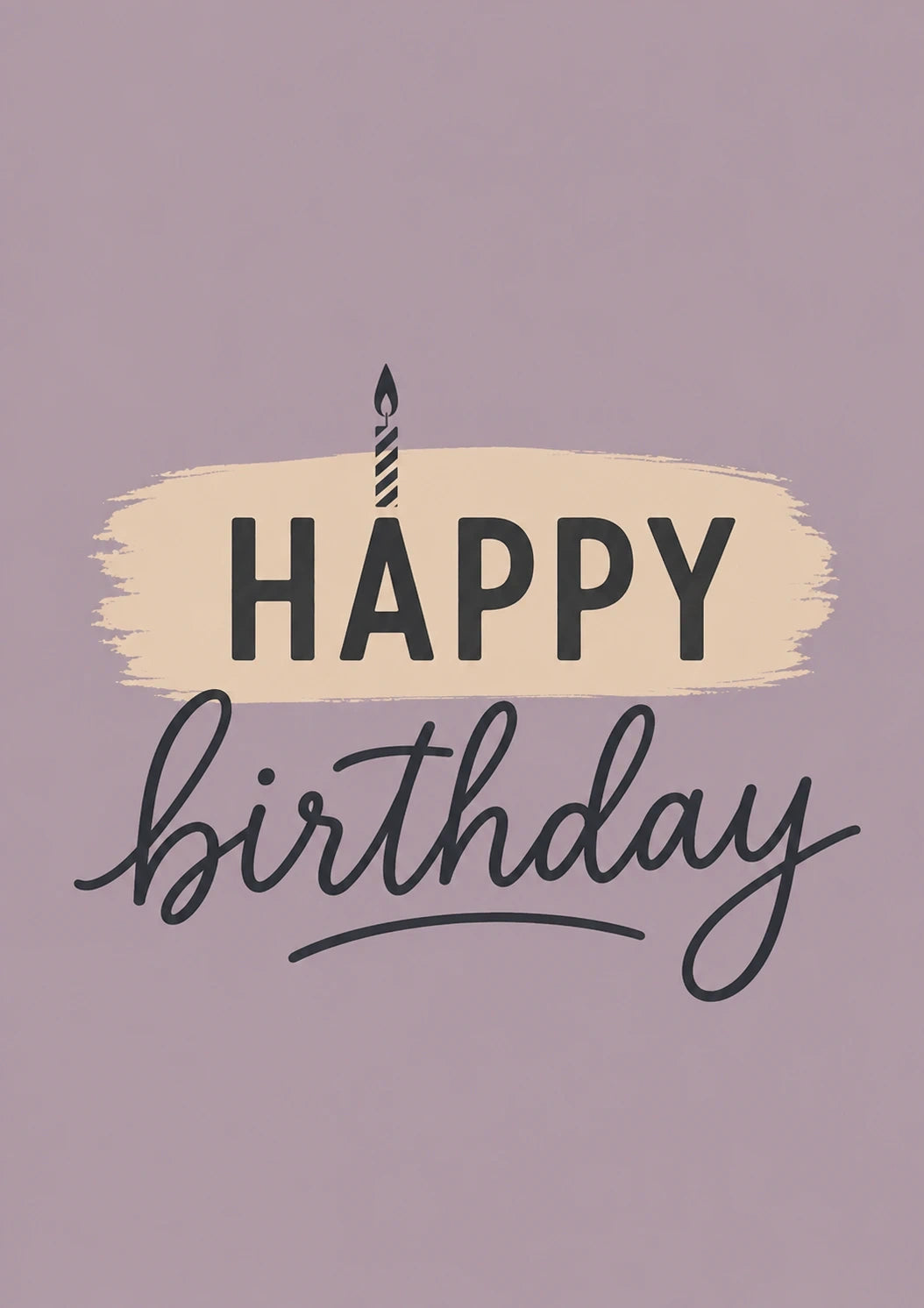 Birthdays - Personalised Card — with punch holes