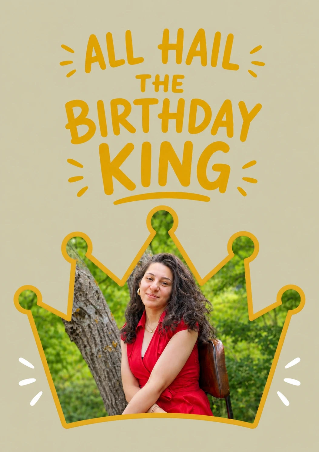 Birthdays - Personalised Card — with punch holes