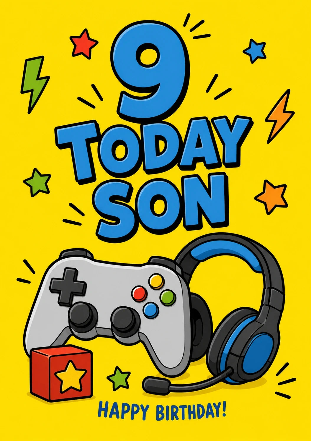 Birthdays - Personalised Card — with punch holes