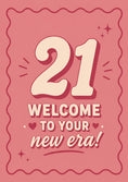 Load image into Gallery viewer, 21 Welcome to Your New Era 21st Birthday Card for Her
