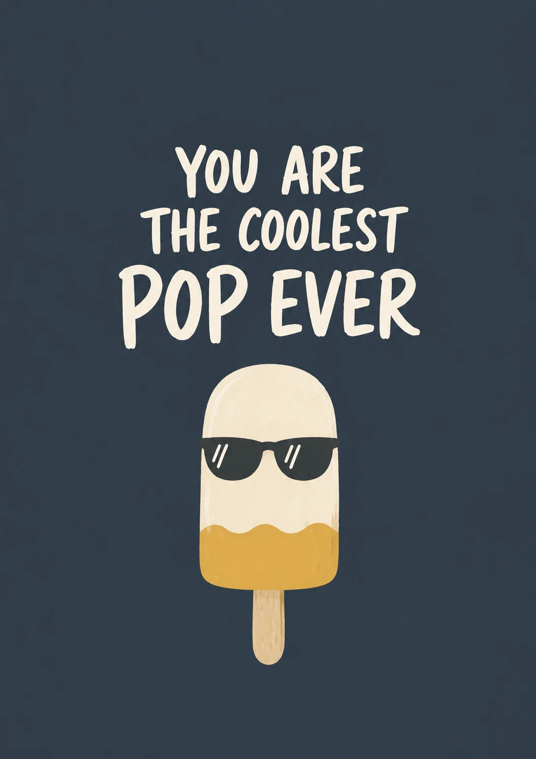 Funny Coolest Pop Popsicle 65th Birthday Card for Him