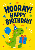 Load image into Gallery viewer, Birthdays - Personalised Card — with punch holes
