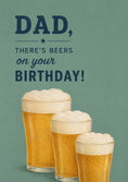 Load image into Gallery viewer, Funny Dad Beer Glasses Birthday Card for Him
