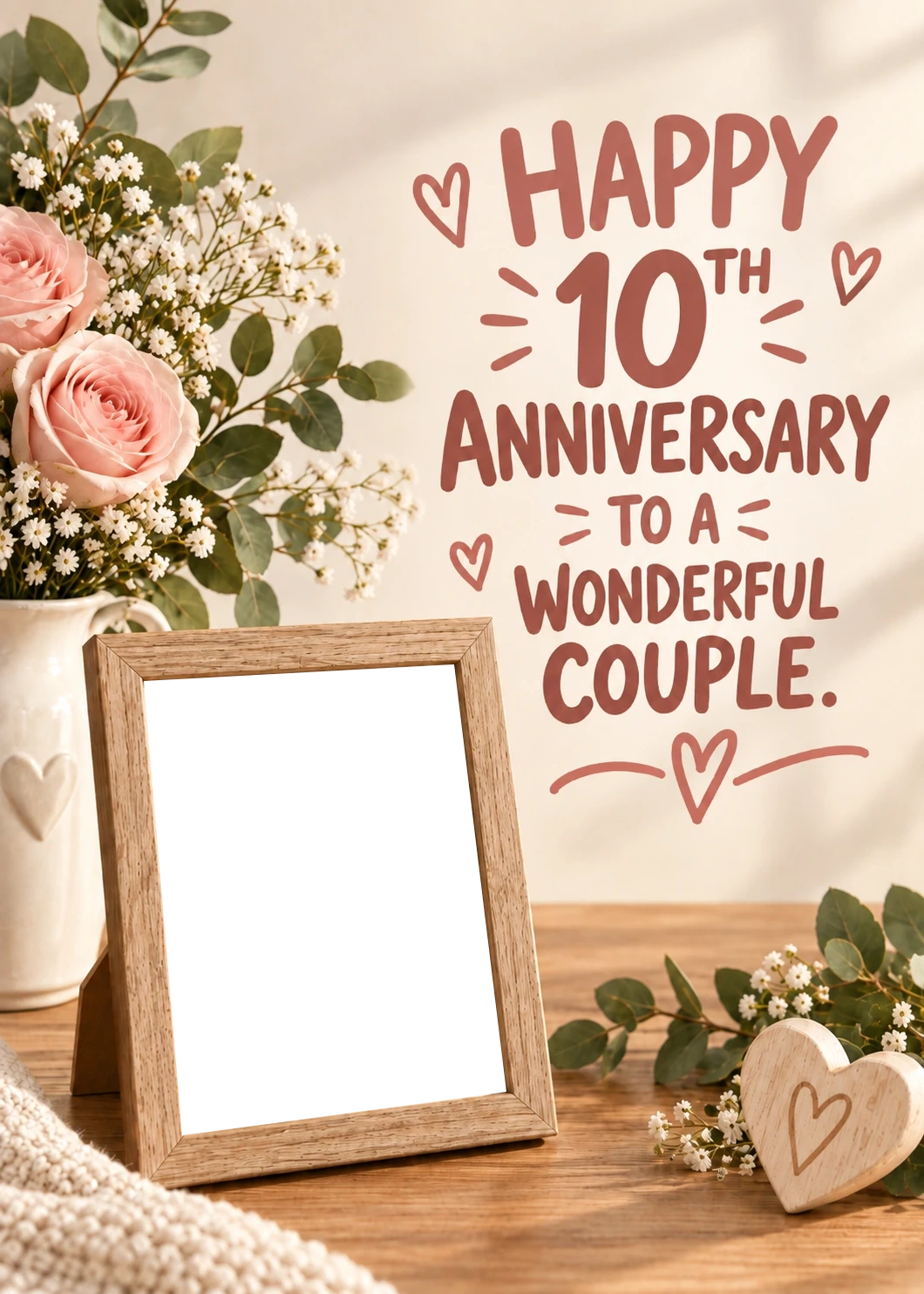 Anniversary - Personalised Card — with punch holes
