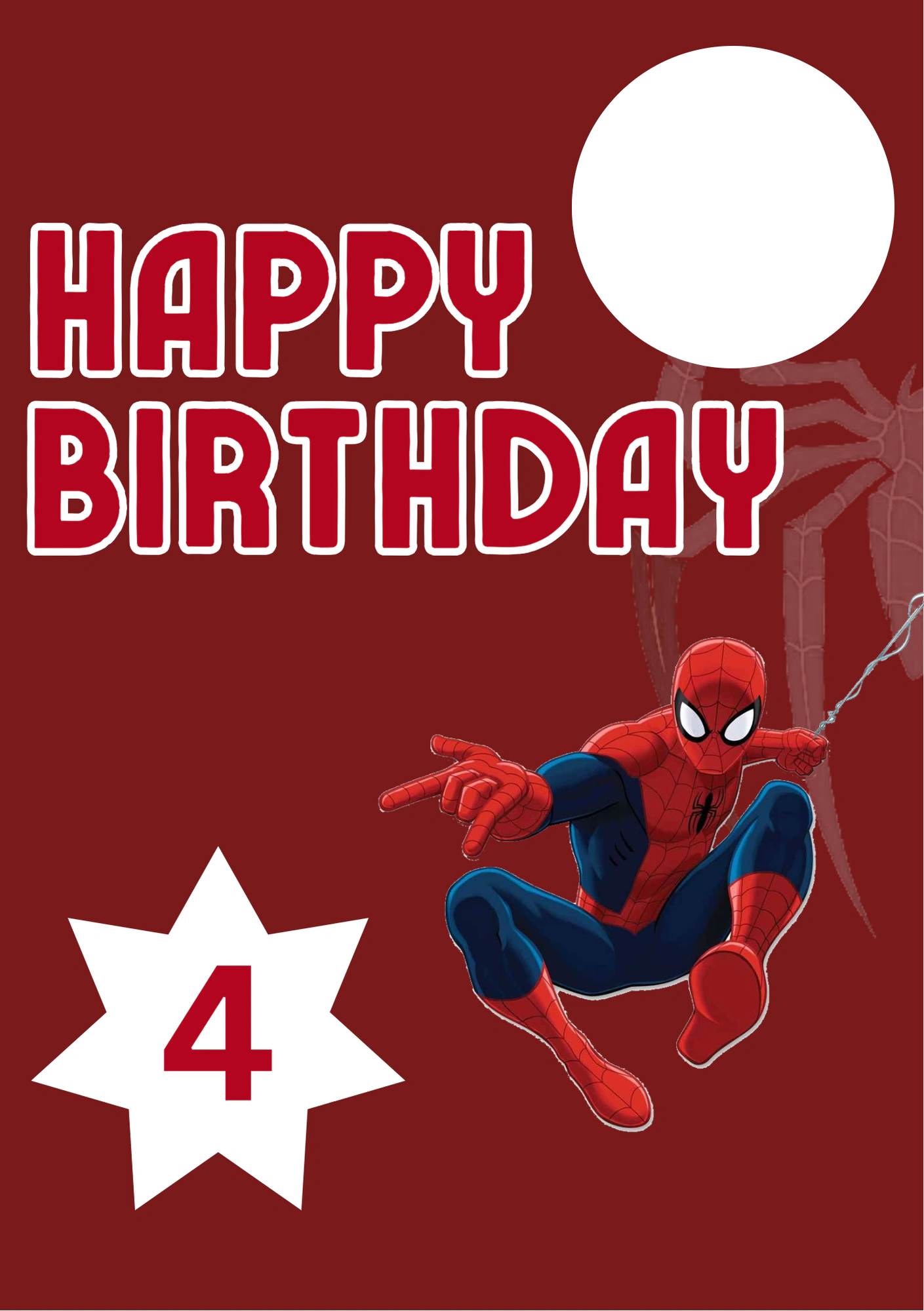 Birthdays - Personalised Card — with punch holes