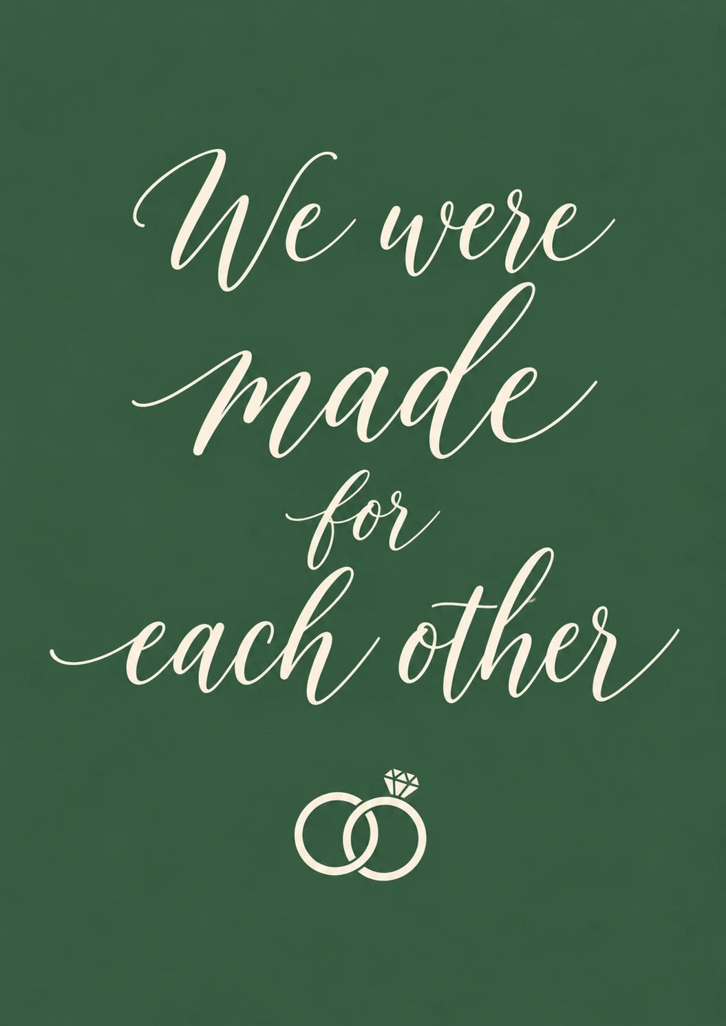 Weddings - Personalised Card — with punch holes