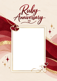 Load image into Gallery viewer, Anniversary - Personalised Card — with punch holes
